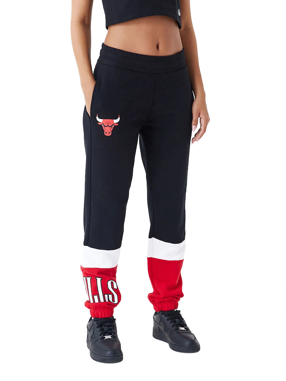 Pantalone Tuta New Era Chicago Bulls da Donna - Nero