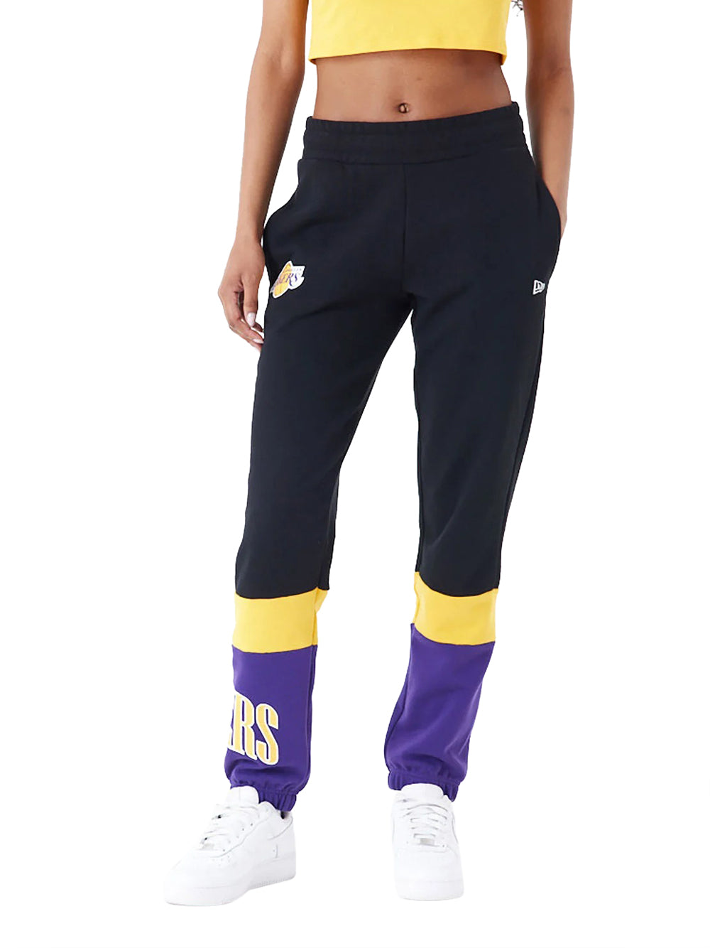 Pantalone Tuta Los Angeles Lakers New Era da Donna - Nero