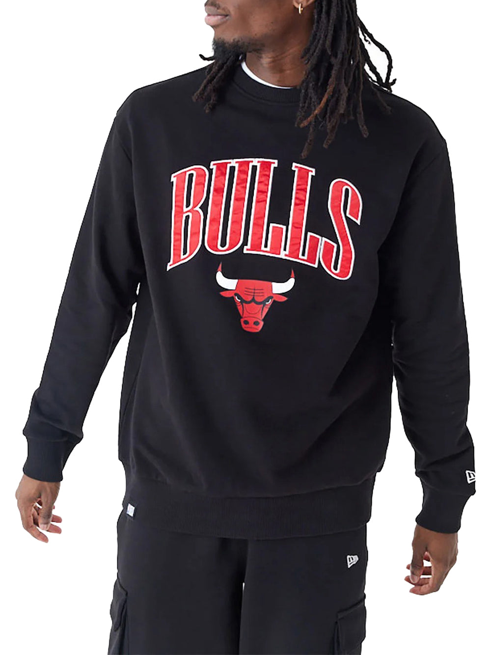 Felpa New Era Chicago Bulls da Uomo - Nero