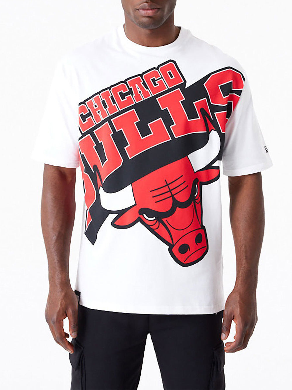 T-shirt New Era Chicago Bulls da Uomo - Bianco