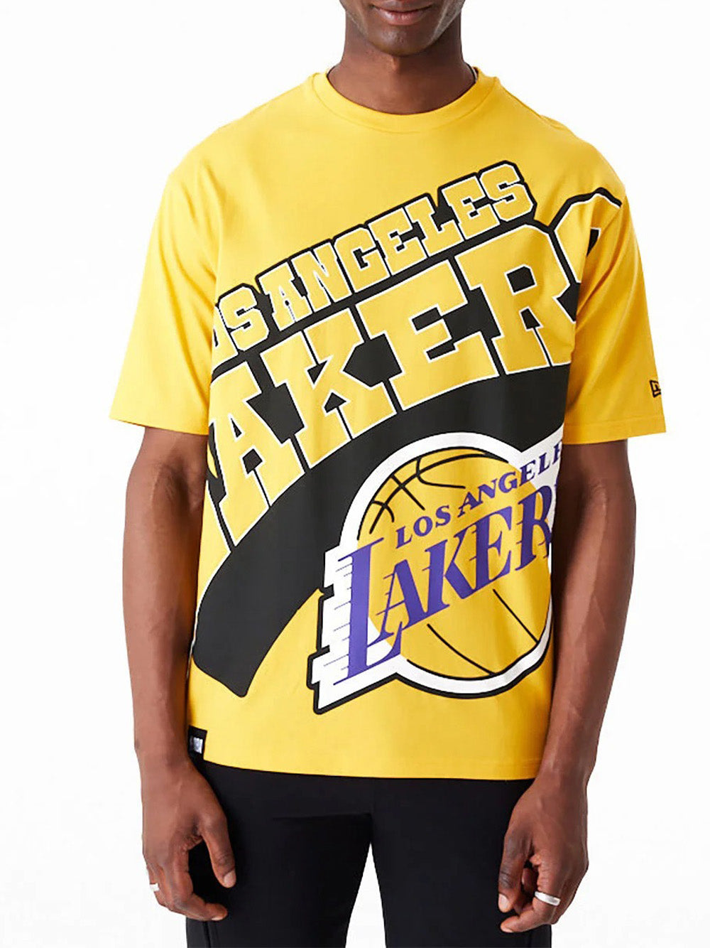 T-shirt New Era Los Angeles Lakers da Uomo - Giallo