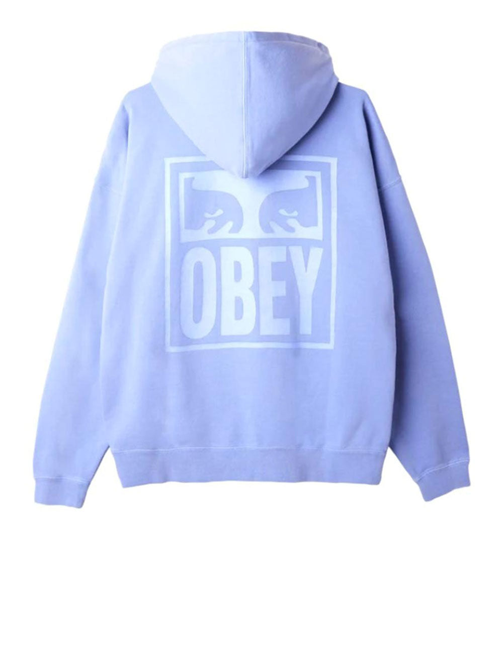 Felpa Cappuccio Obey Icon Extra Heavy da Uomo - Celeste