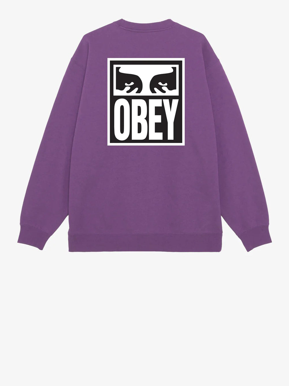 Felpa Obey Eyes Icon 2 Box Fit Premium da Uomo - Viola