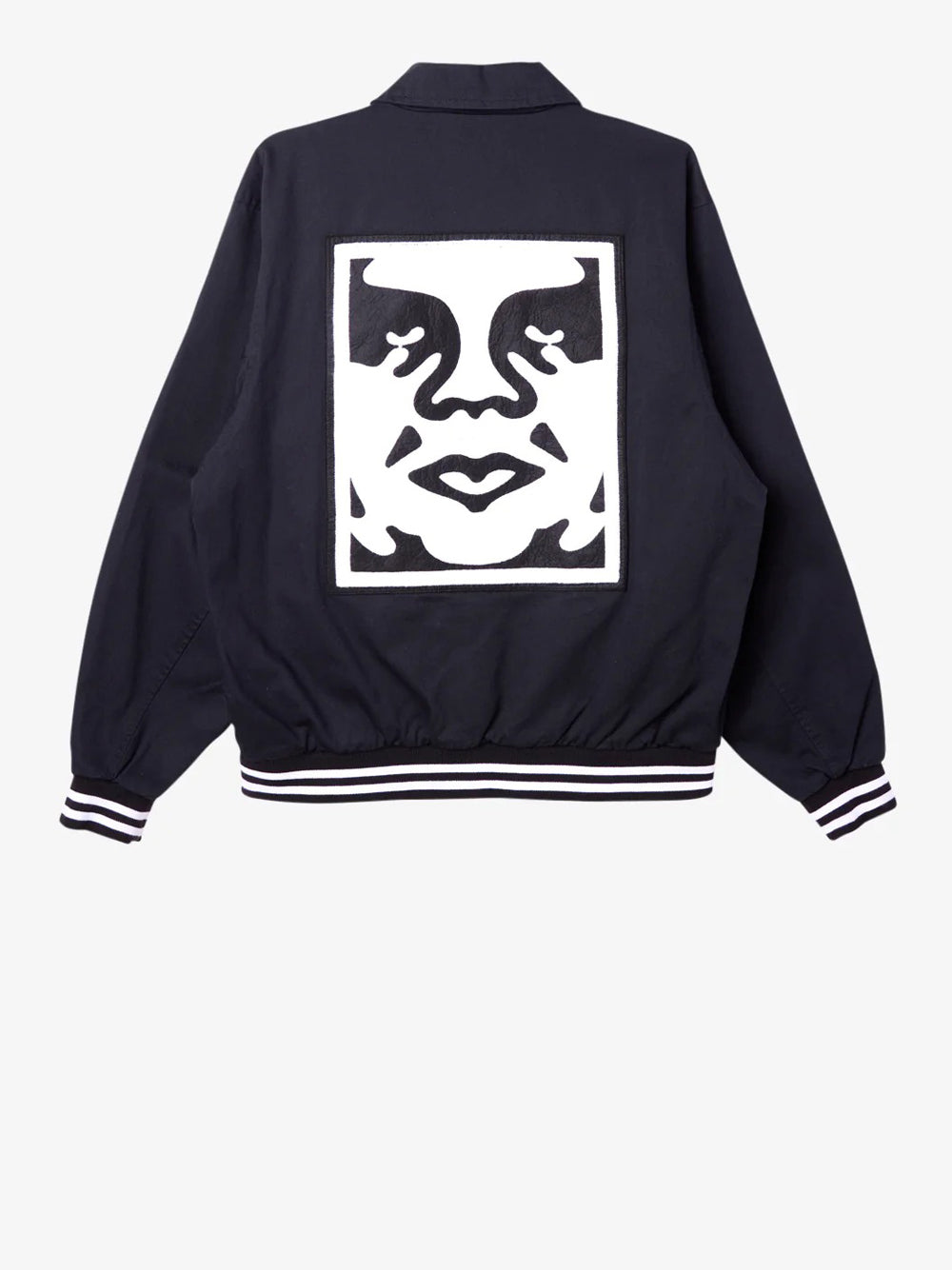 Giubbino Obey Icon Face Varsity da Uomo - Nero