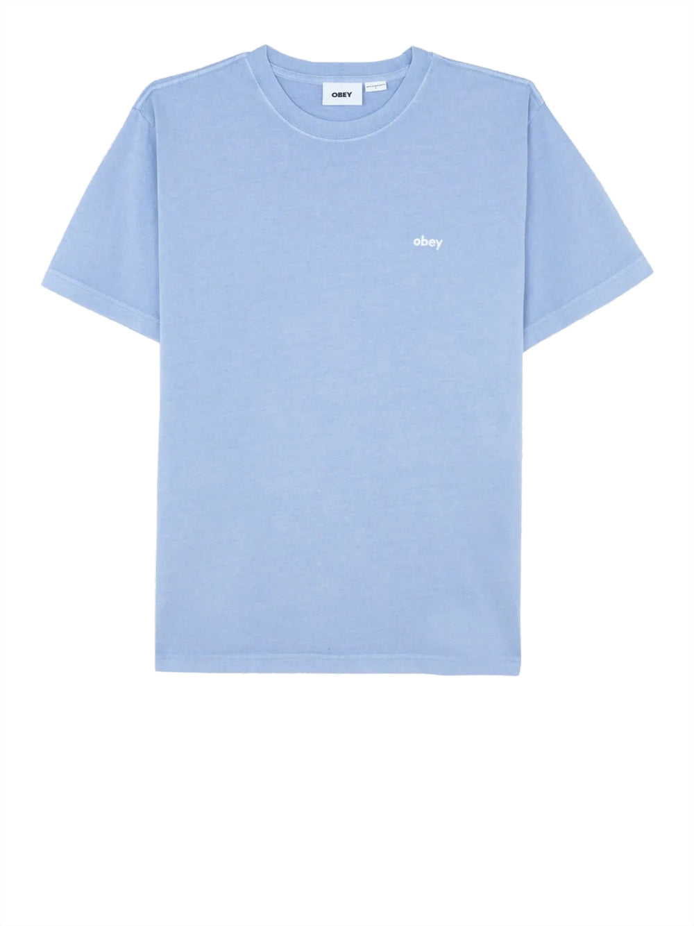 T-shirt Obey Lowercase Pigment da Uomo - Celeste