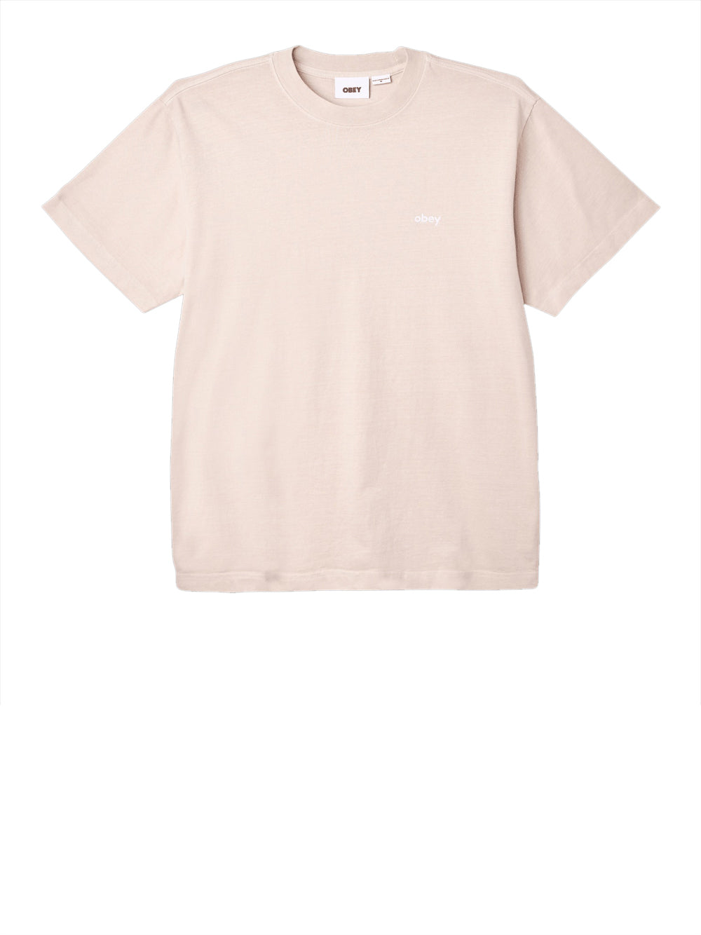 T-shirt Obey Lowercase Pigment da Uomo - Rosa