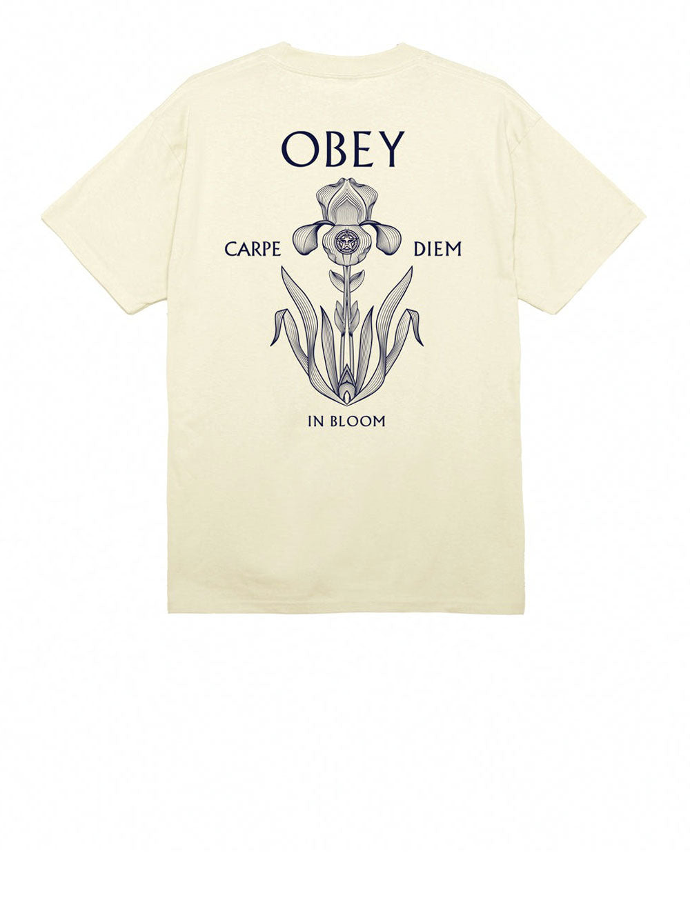 T-shirt Obey Iris In Bloom da Uomo - Avorio