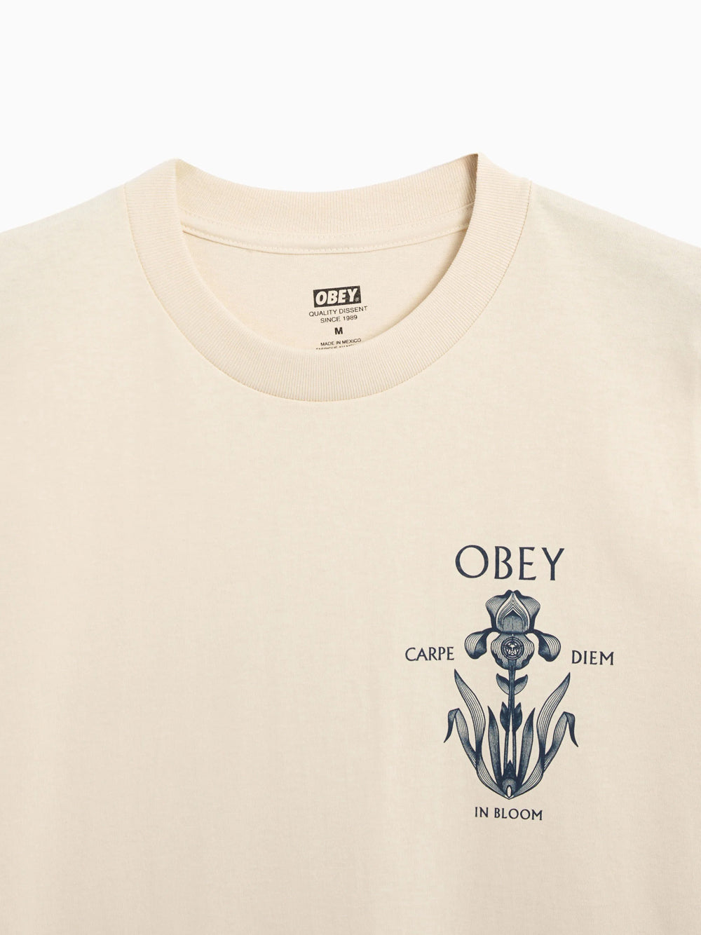 T-shirt Obey Iris In Bloom da Uomo - Avorio