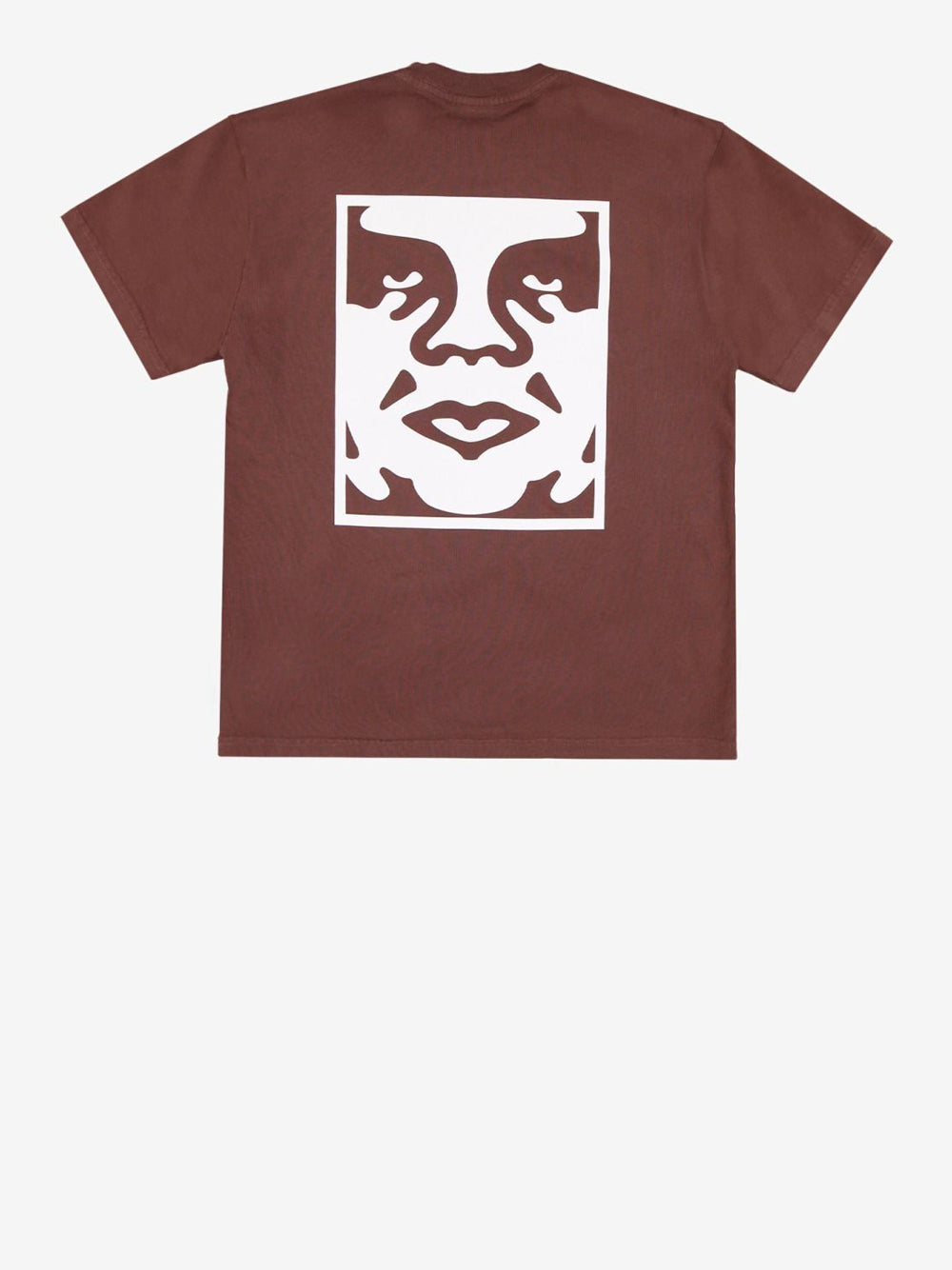 T-shirt Obey Bold Icon Heavyweight da Uomo - Marrone