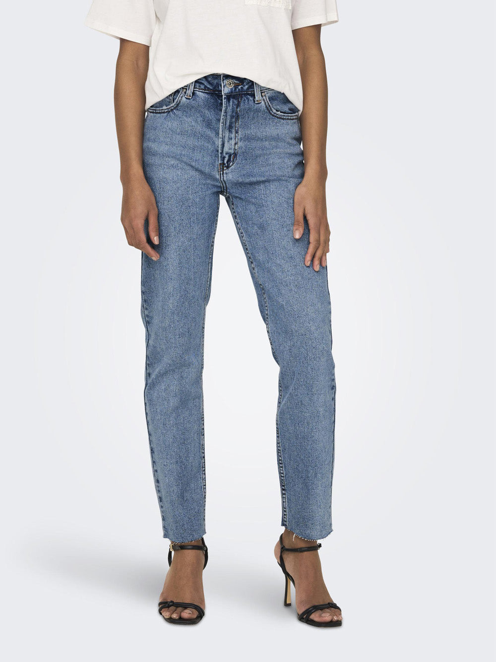 Jeans Mom Only da Donna - Denim