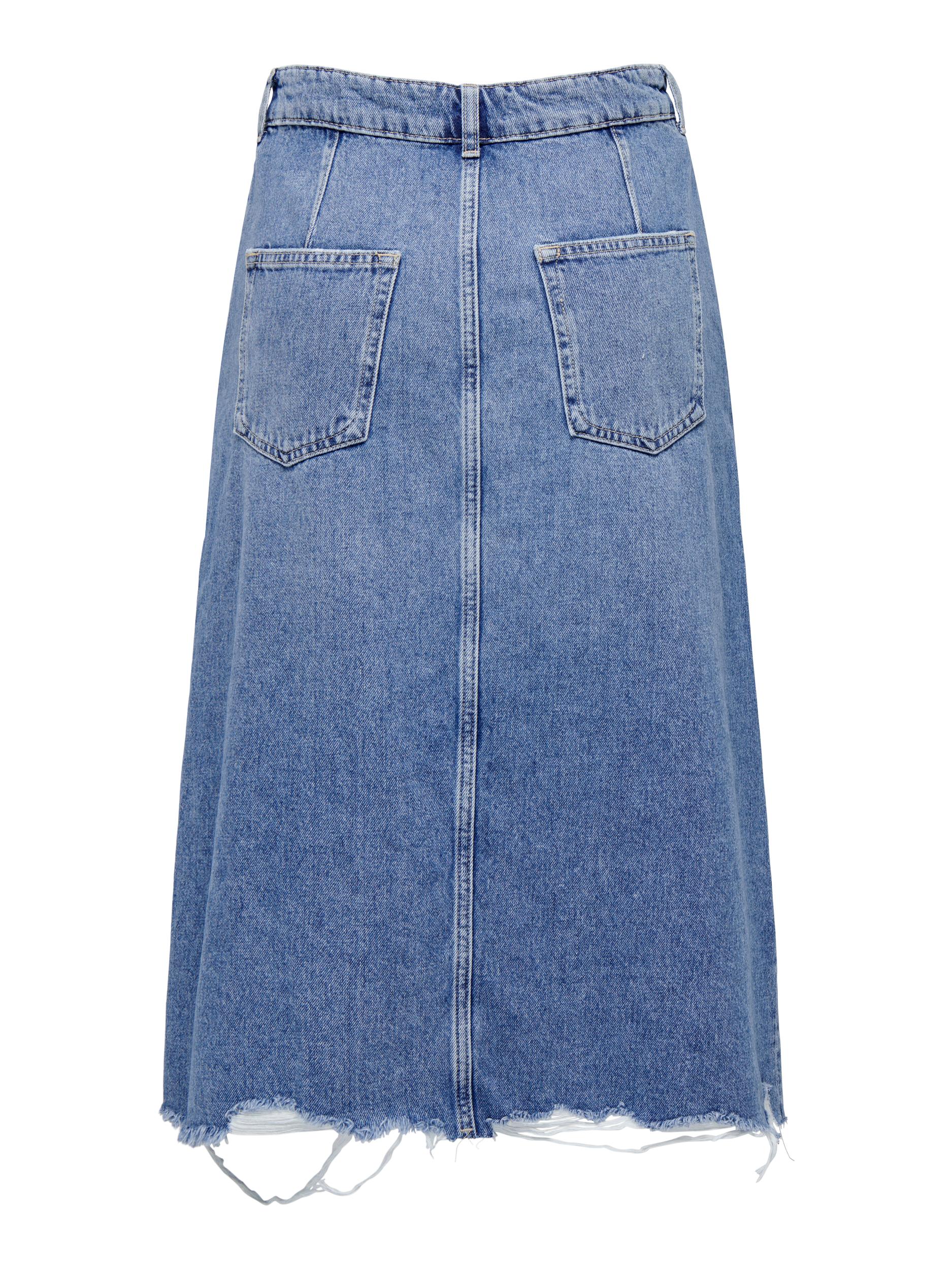 Gonna Longuette Only da Donna - Denim