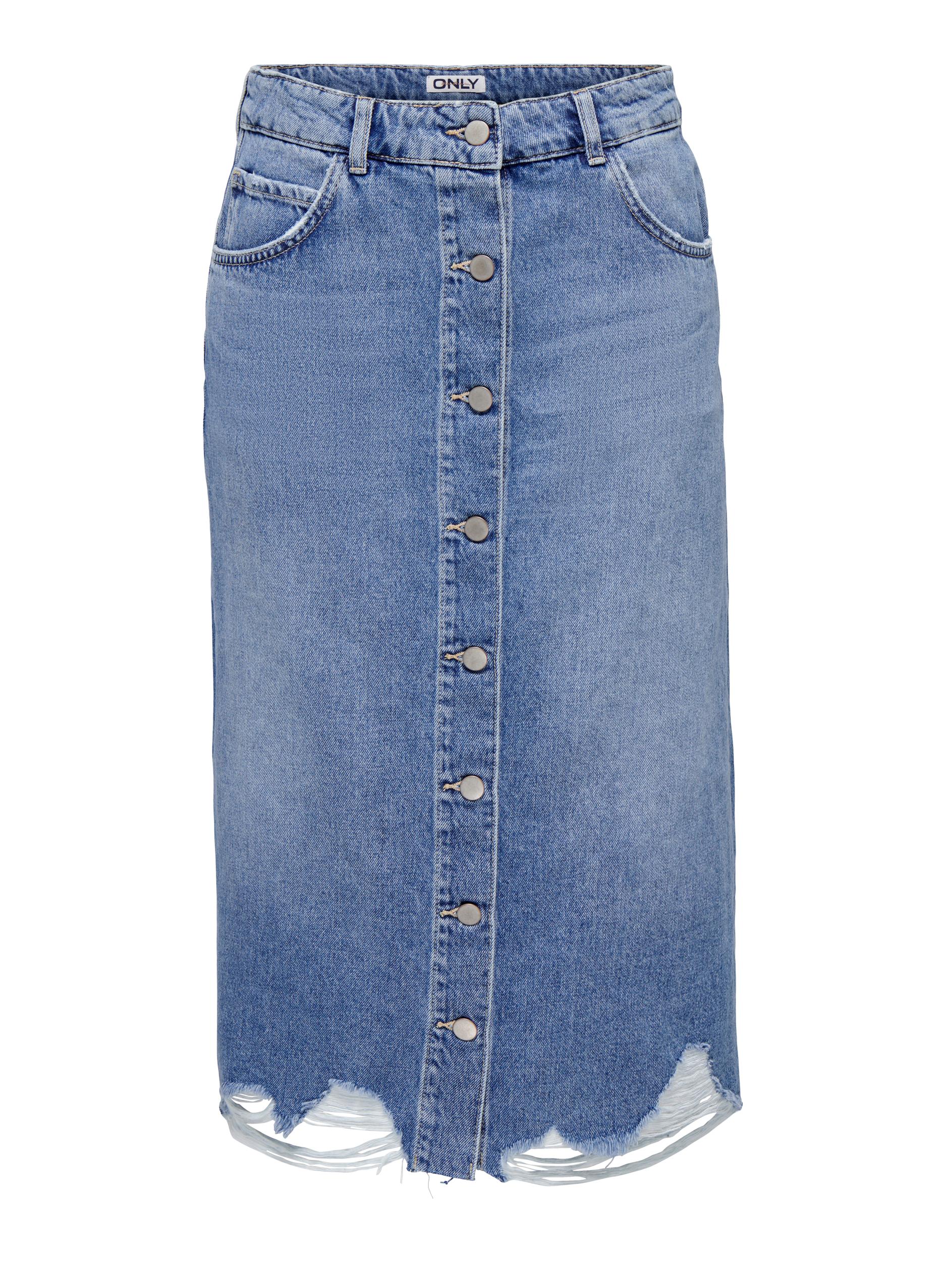 Gonna Longuette Only da Donna - Denim