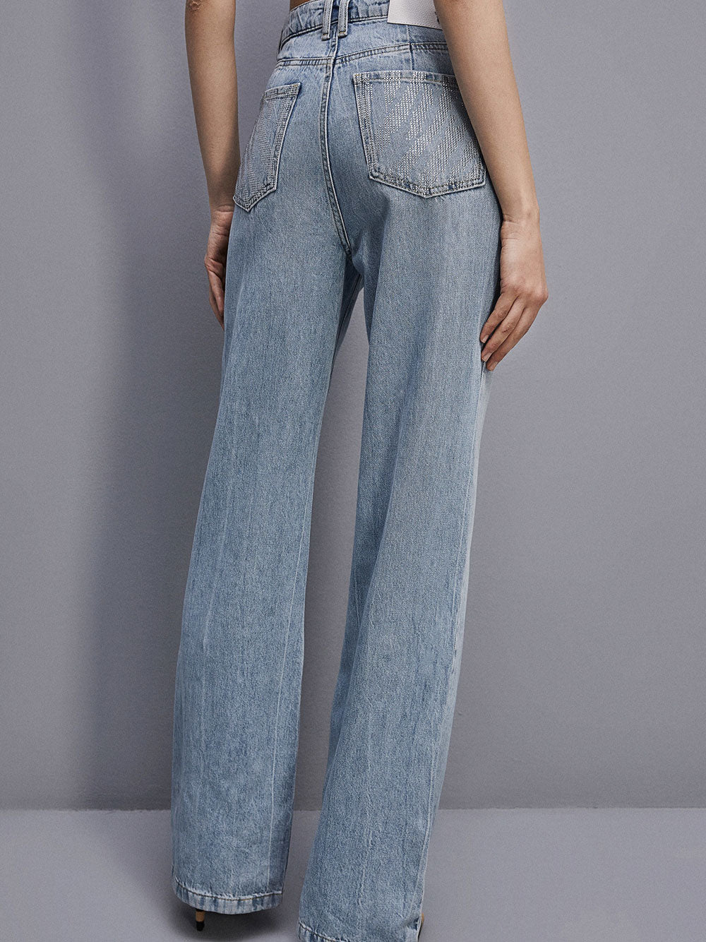 Jeans Wide Patrizia Pepe da Donna - Denim