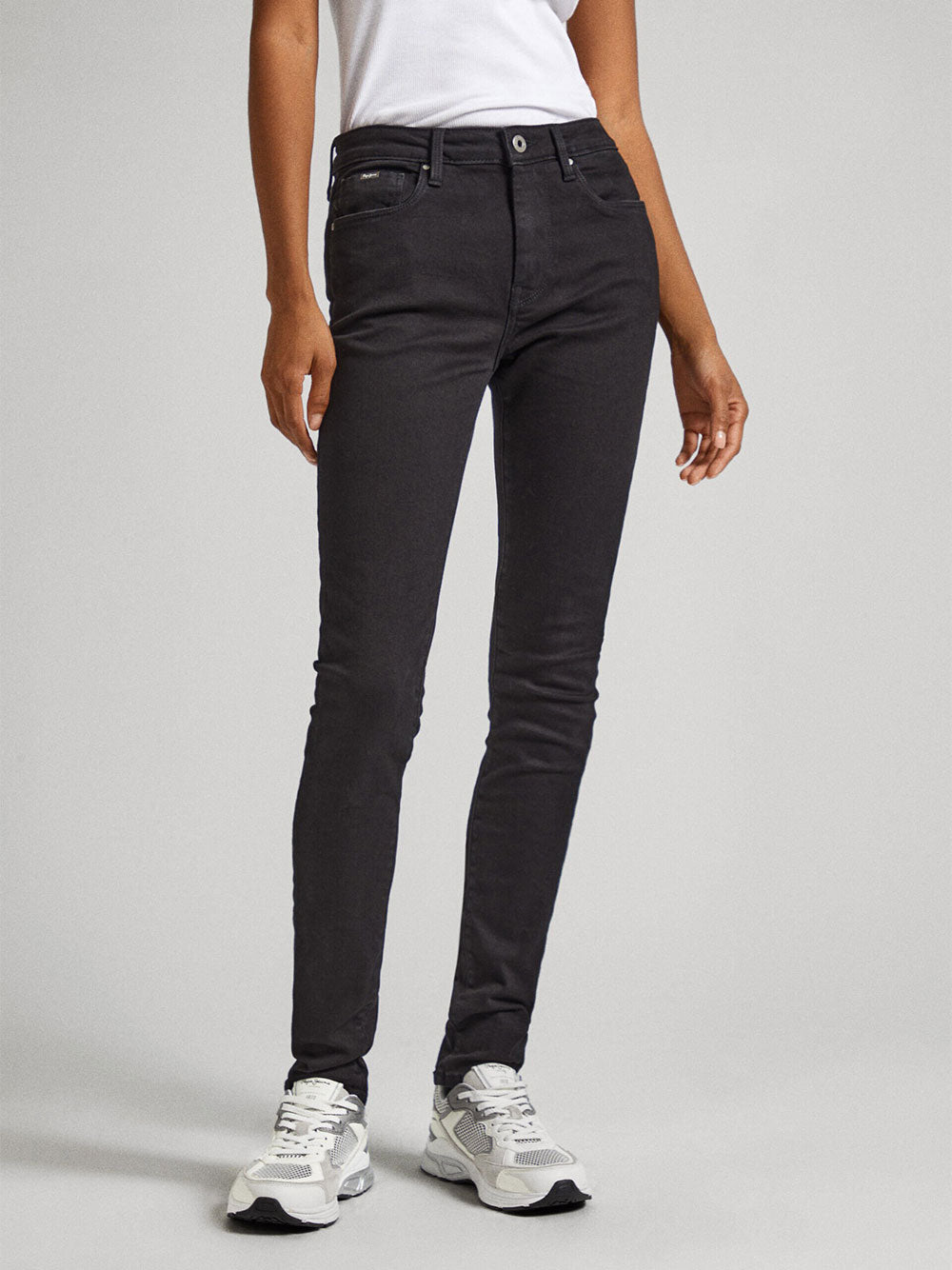 Jeans Skinny Pepe Jeans da Donna - Nero Denim