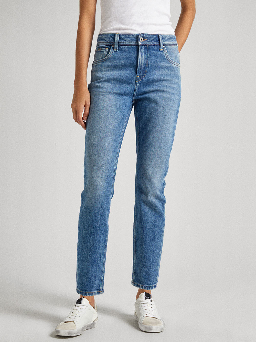 Jeans Tapered Pepe Jeans Tapered da Donna - Denim