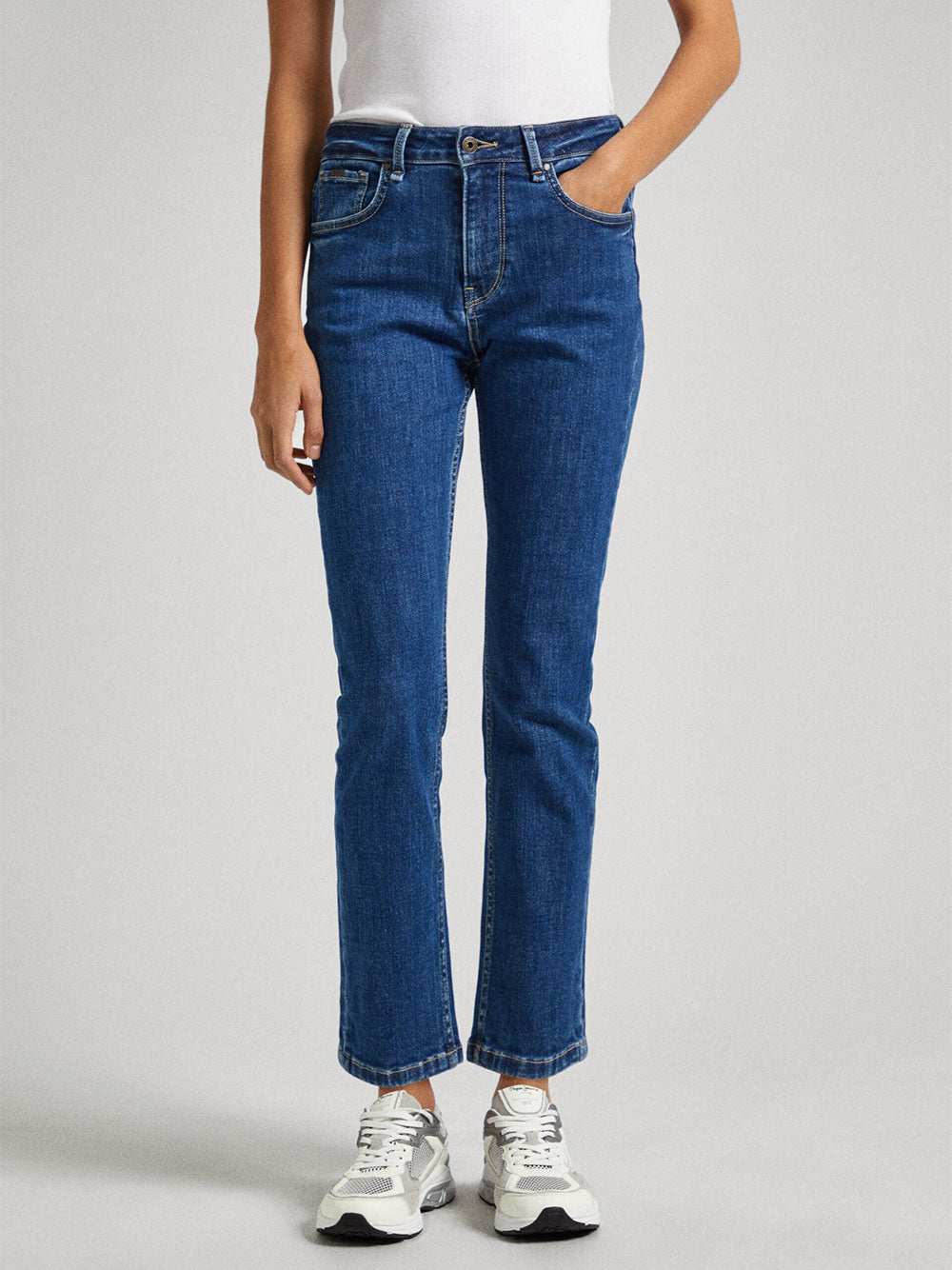 Jeans Straight Pepe Jeans Straight Hw da Donna - Denim