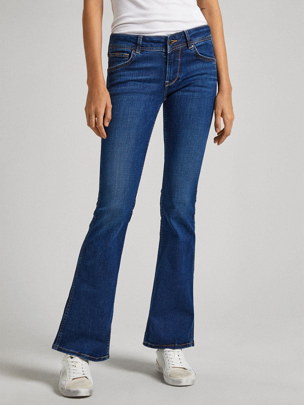 Jeans a Zampa Pepe Jeans Slim Fit Flare Lw da Donna - Denim