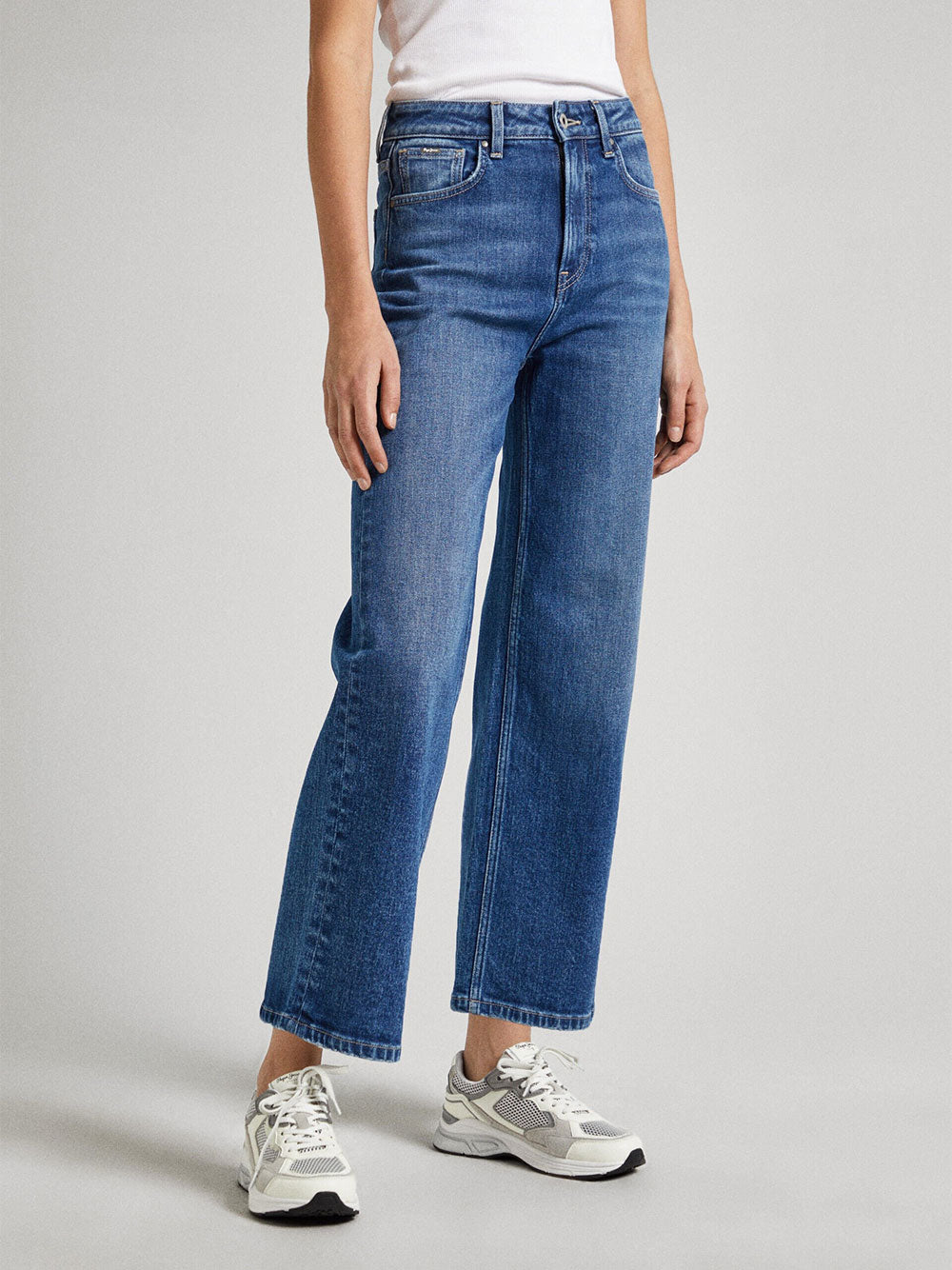 Jeans Wide Pepe Jeans Wide Leg Uhw da Donna - Denim