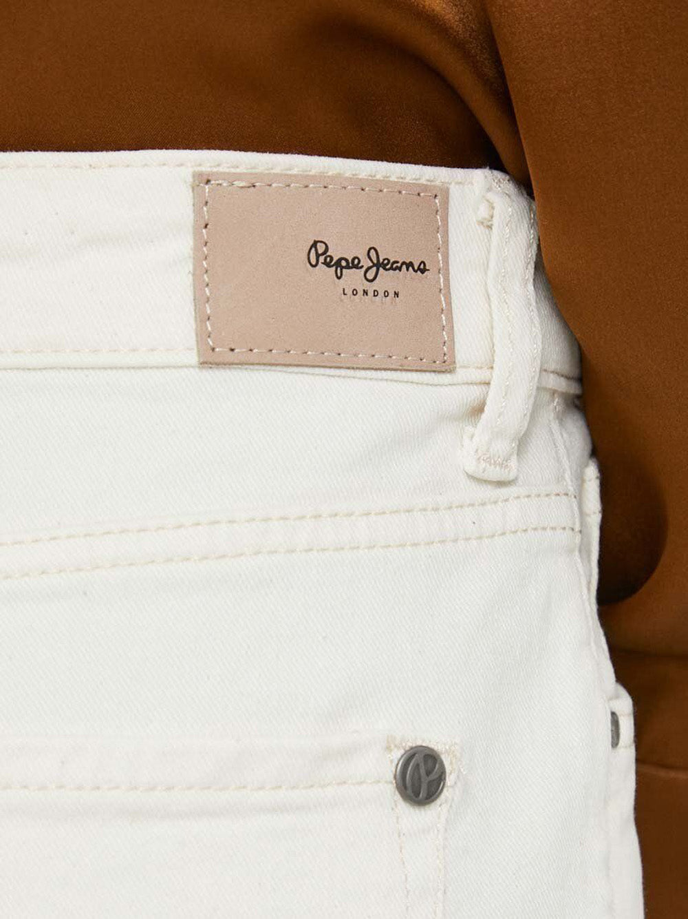 Jeans Wide Pepe Jeans Uhw da Donna - Bianco