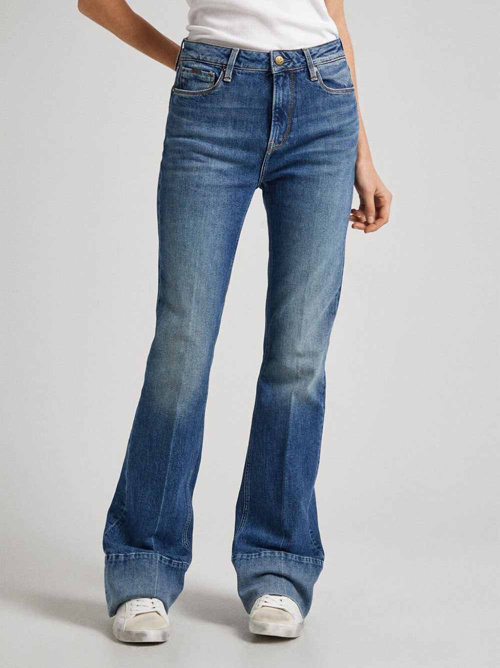 Jeans Bootcut Pepe Jeans Flare Uhw da Donna - Denim