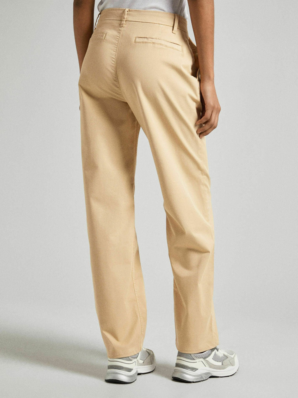 Pantalone Chino Pepe Jeans Tina da Donna - Beige