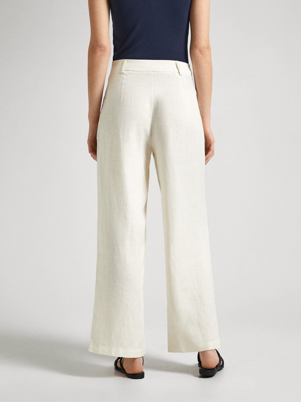 Pantalone Palazzo Pepe Jeans Mae da Donna - Bianco