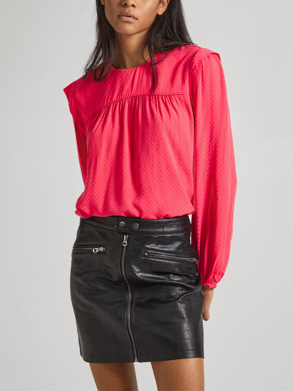 Blusa Pepe Jeans Berenice da Donna - Rosso