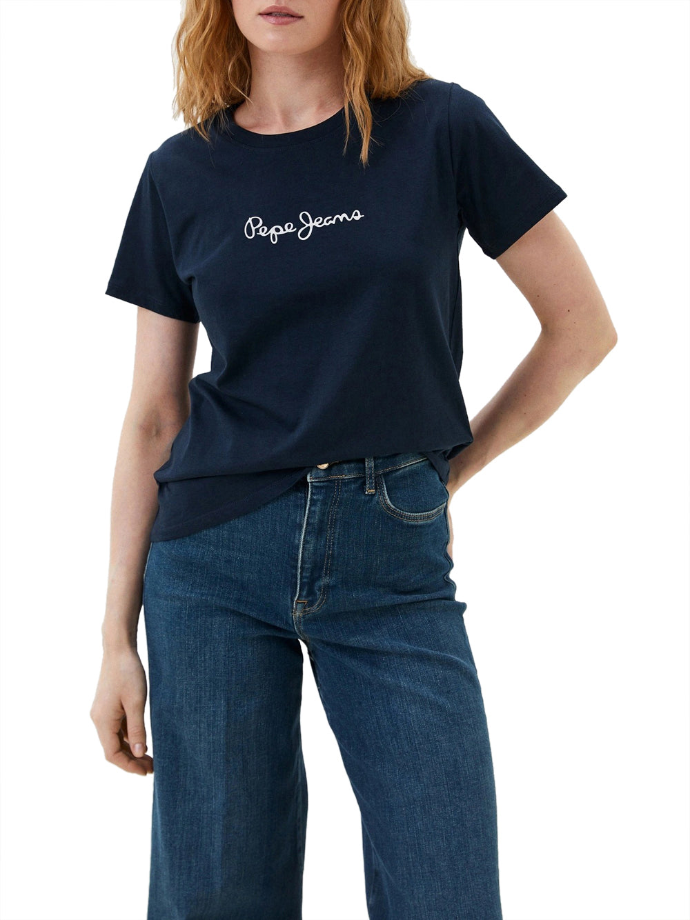 T-shirt Pepe Jeans Lorette da Donna - Blu