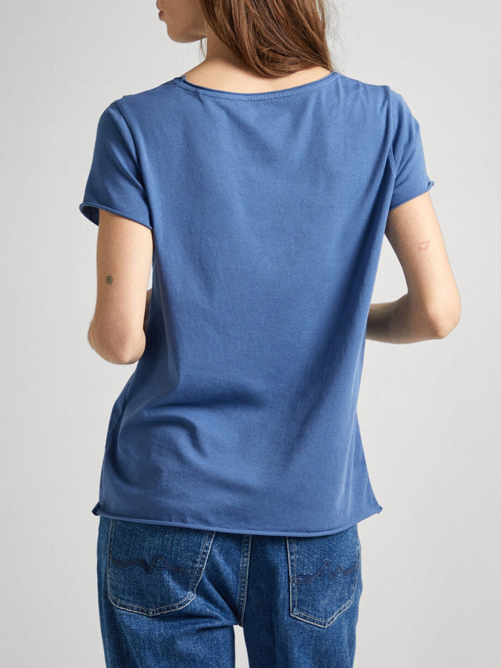 T-shirt Pepe Jeans Jury da Donna - Blu