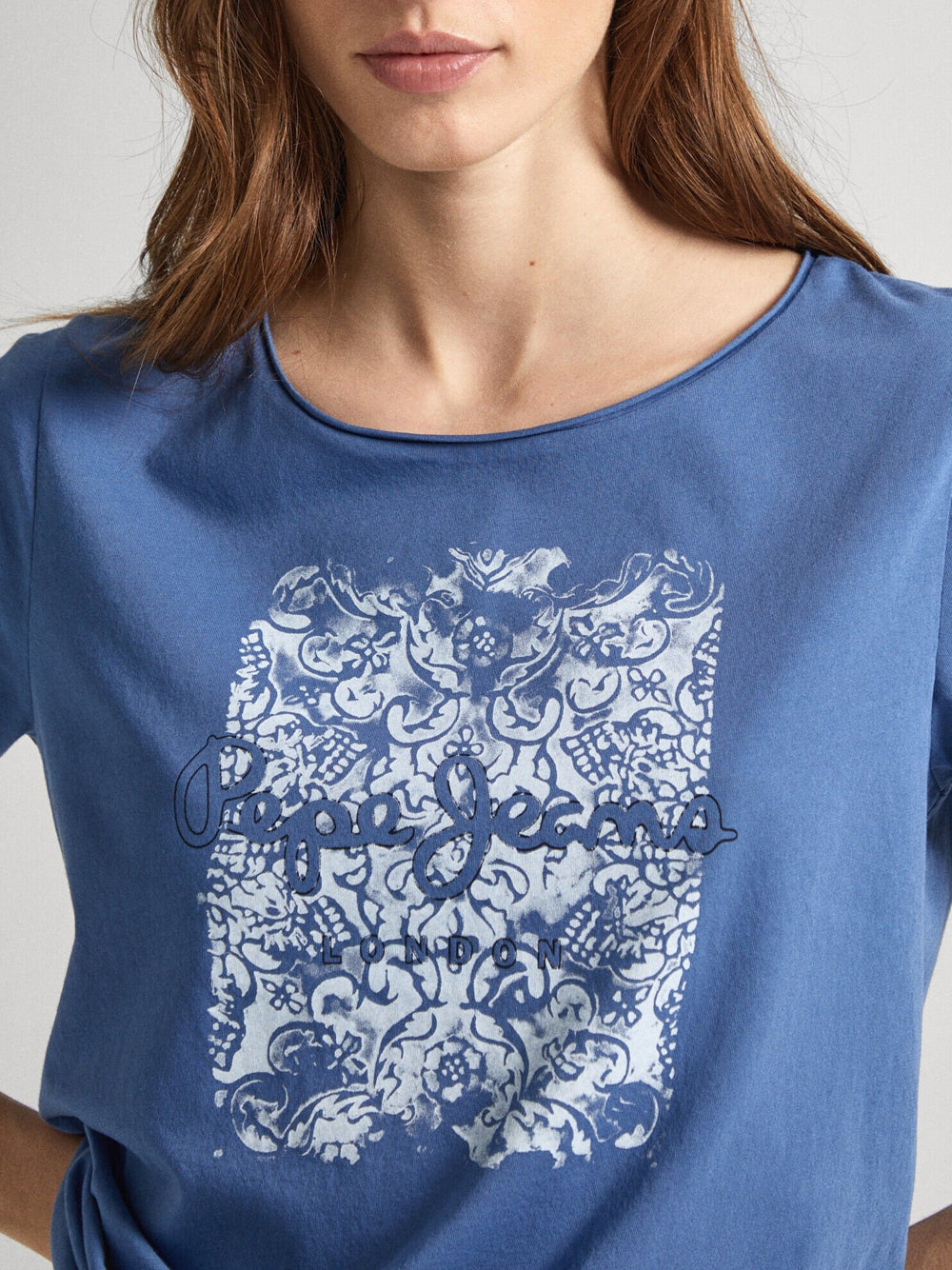 T-shirt Pepe Jeans Jury da Donna - Blu