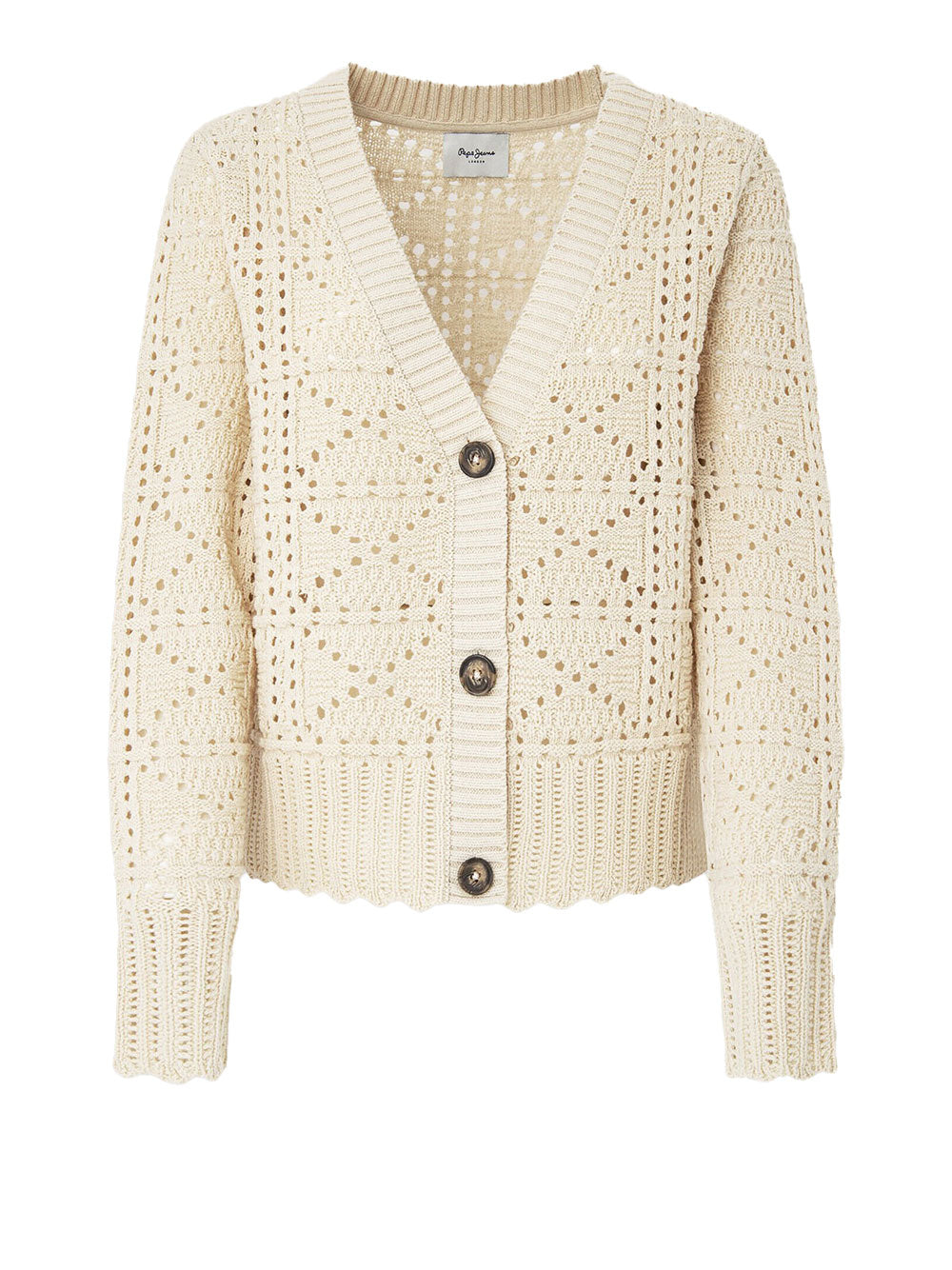 Cardigan Pepe Jeans Grace da Donna - Beige