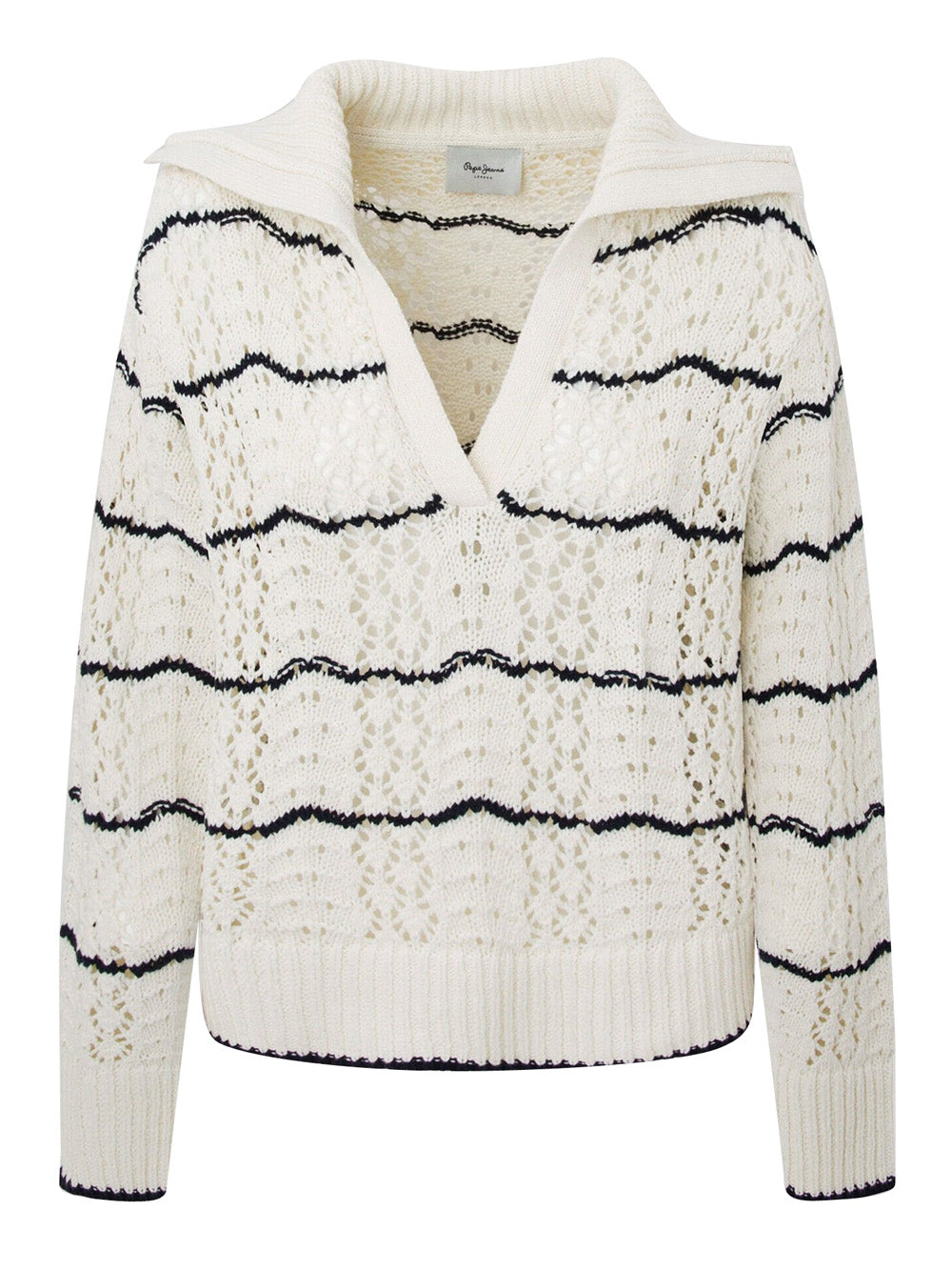 Pullover Pepe Jeans Gemma da Donna - Bianco