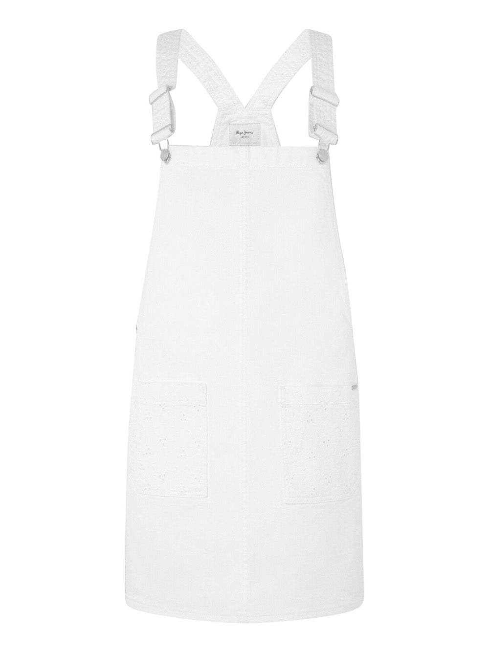 Vestito Mini Pepe Jeans Vesta Anglaise da Donna - Bianco