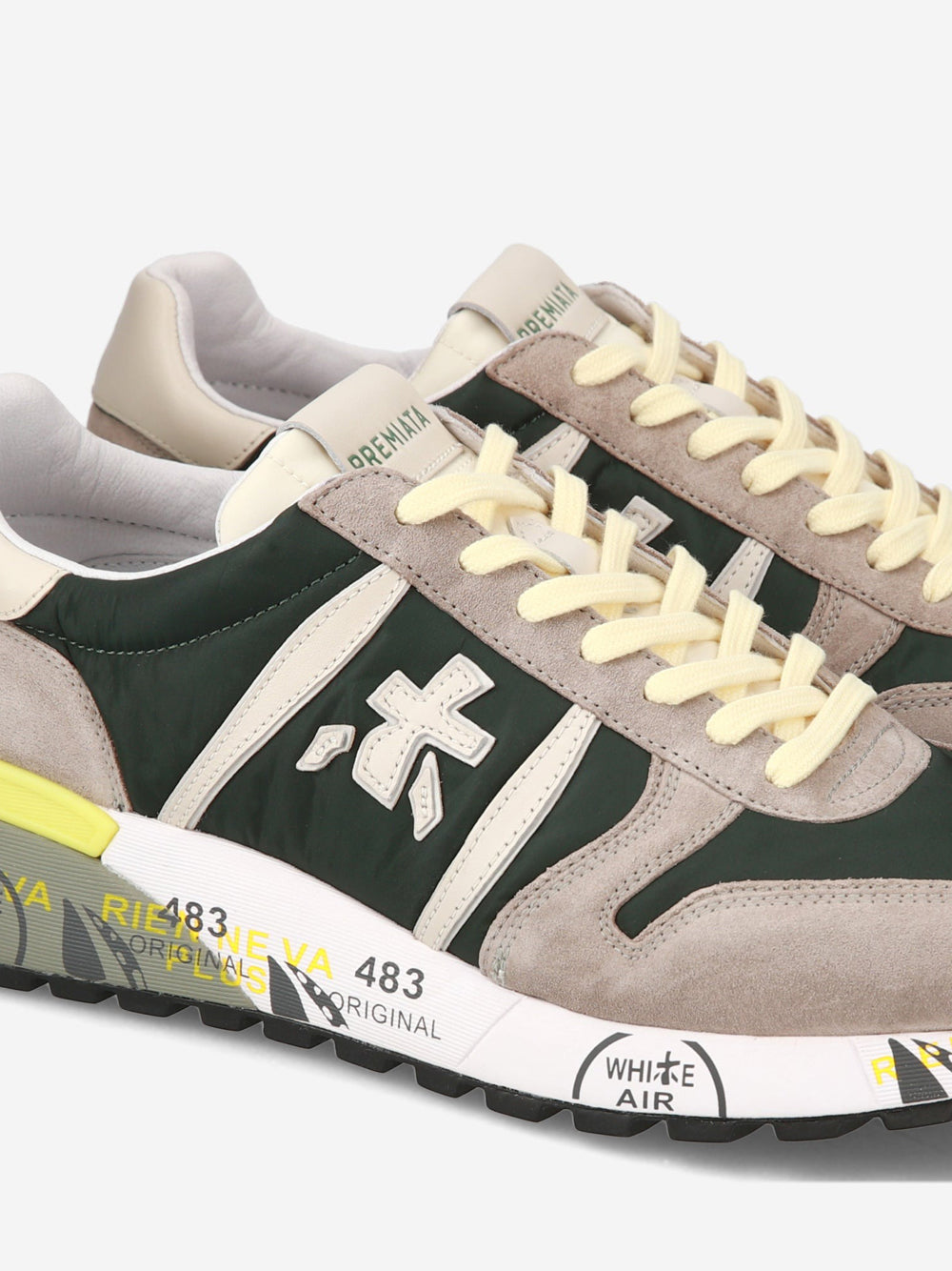 Sneakers Premiata Lander 6632 da Uomo - Grigio Verde