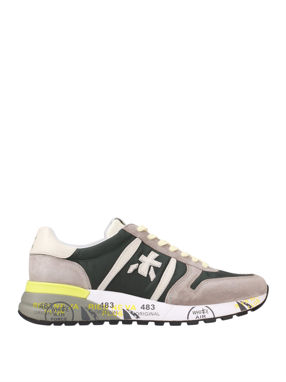 Sneakers Premiata Lander 6632 da Uomo - Grigio Verde