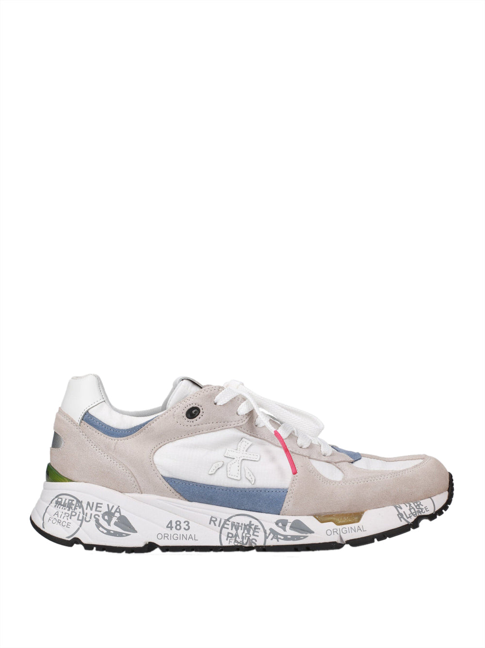 Sneakers Premiata Mase 6625 da Uomo - Bianco Grigio