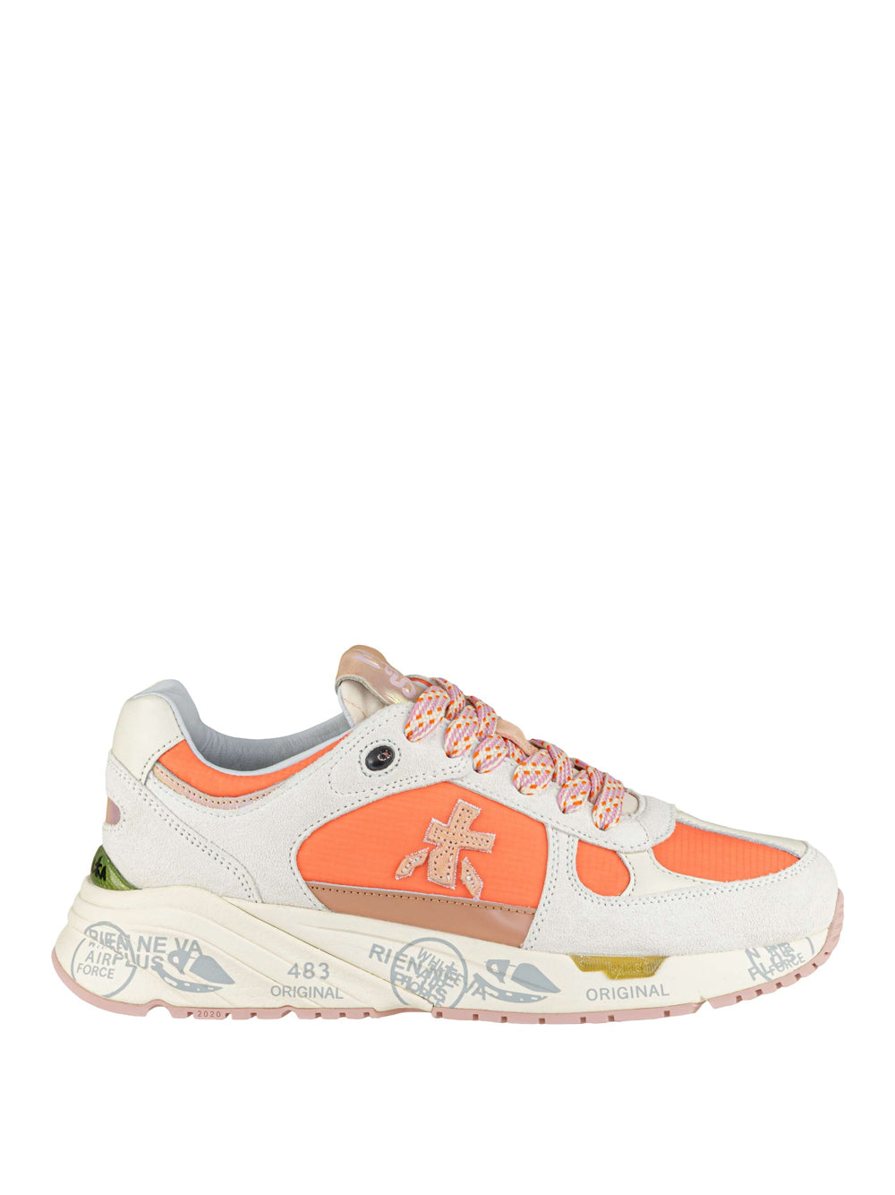 Sneakers Premiata Mased 6675 da Donna - Arancione Grigio