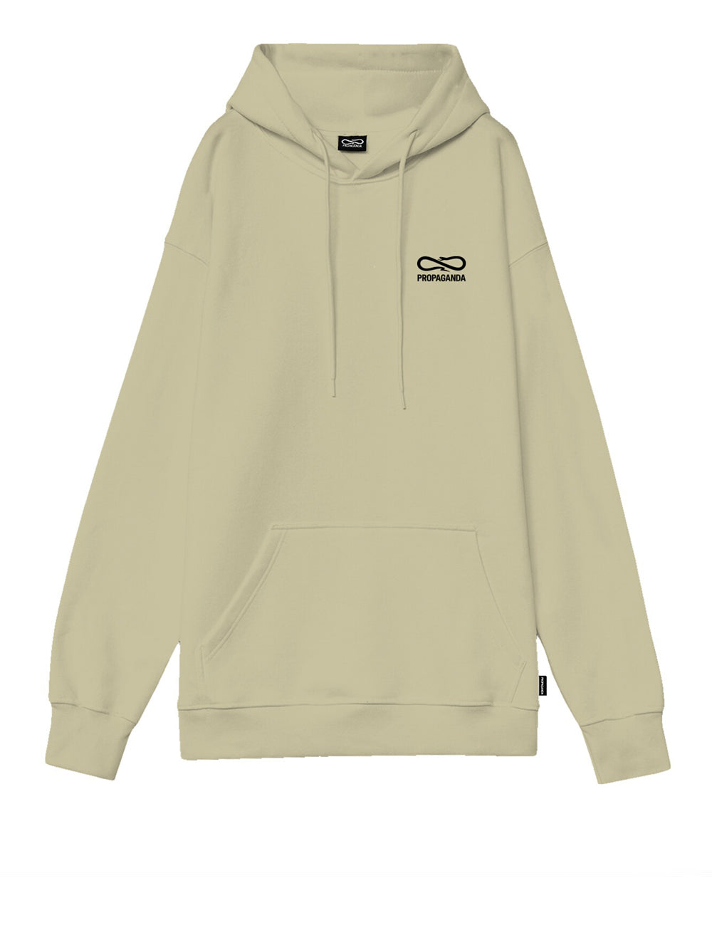 Felpa Cappuccio Propaganda Logo Embroidery da Uomo - Beige