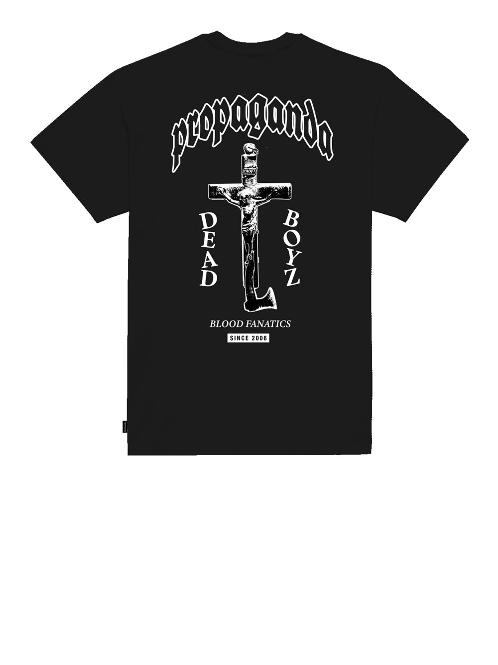 T-shirt Propaganda Crucifix da Uomo - Nero