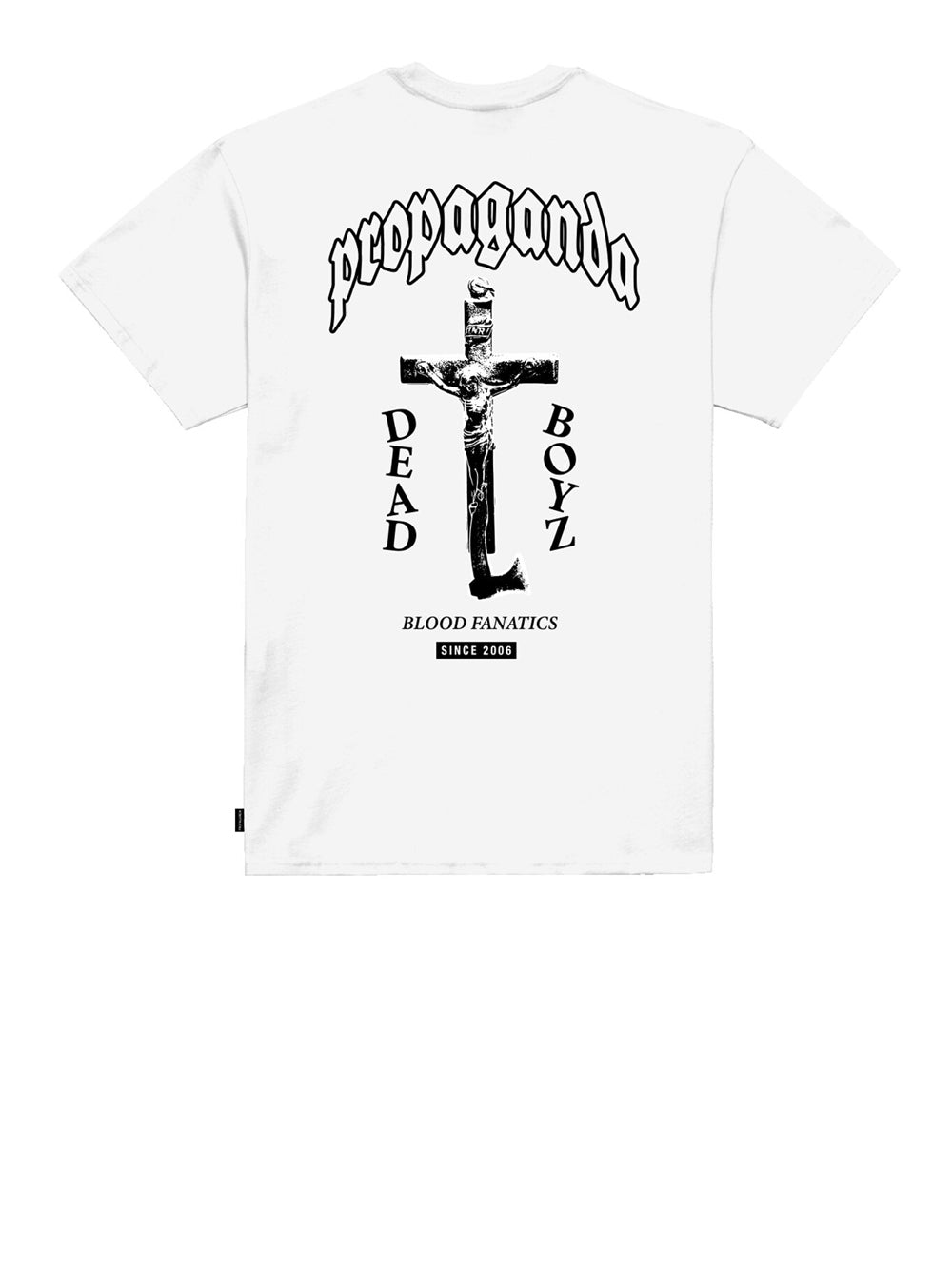 T-shirt Propaganda Crucifix da Uomo - Bianco