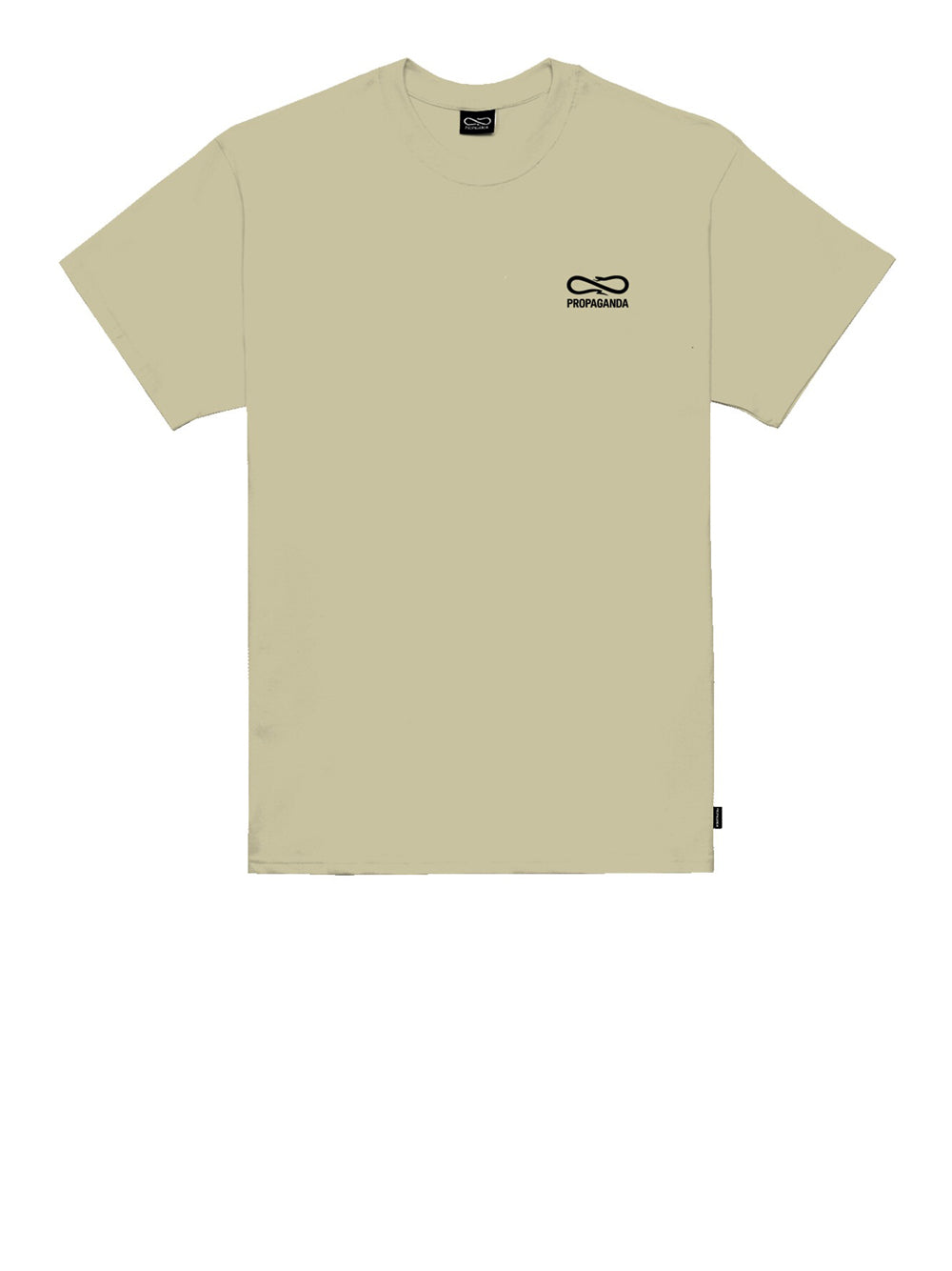 T-shirt Propaganda Logo Embroidery da Uomo - Beige