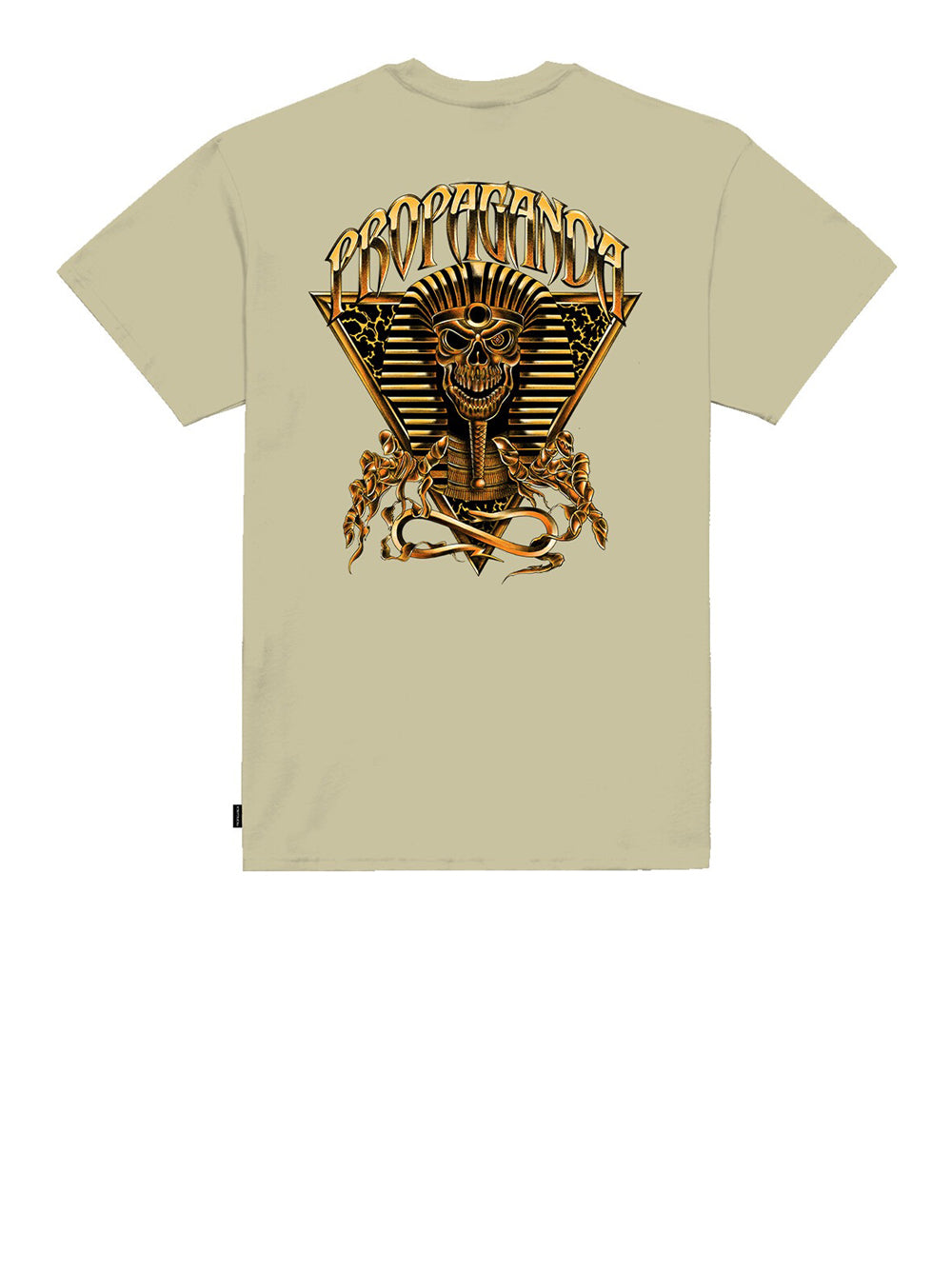 T-shirt Propaganda Triangle Pharao da Uomo - Beige