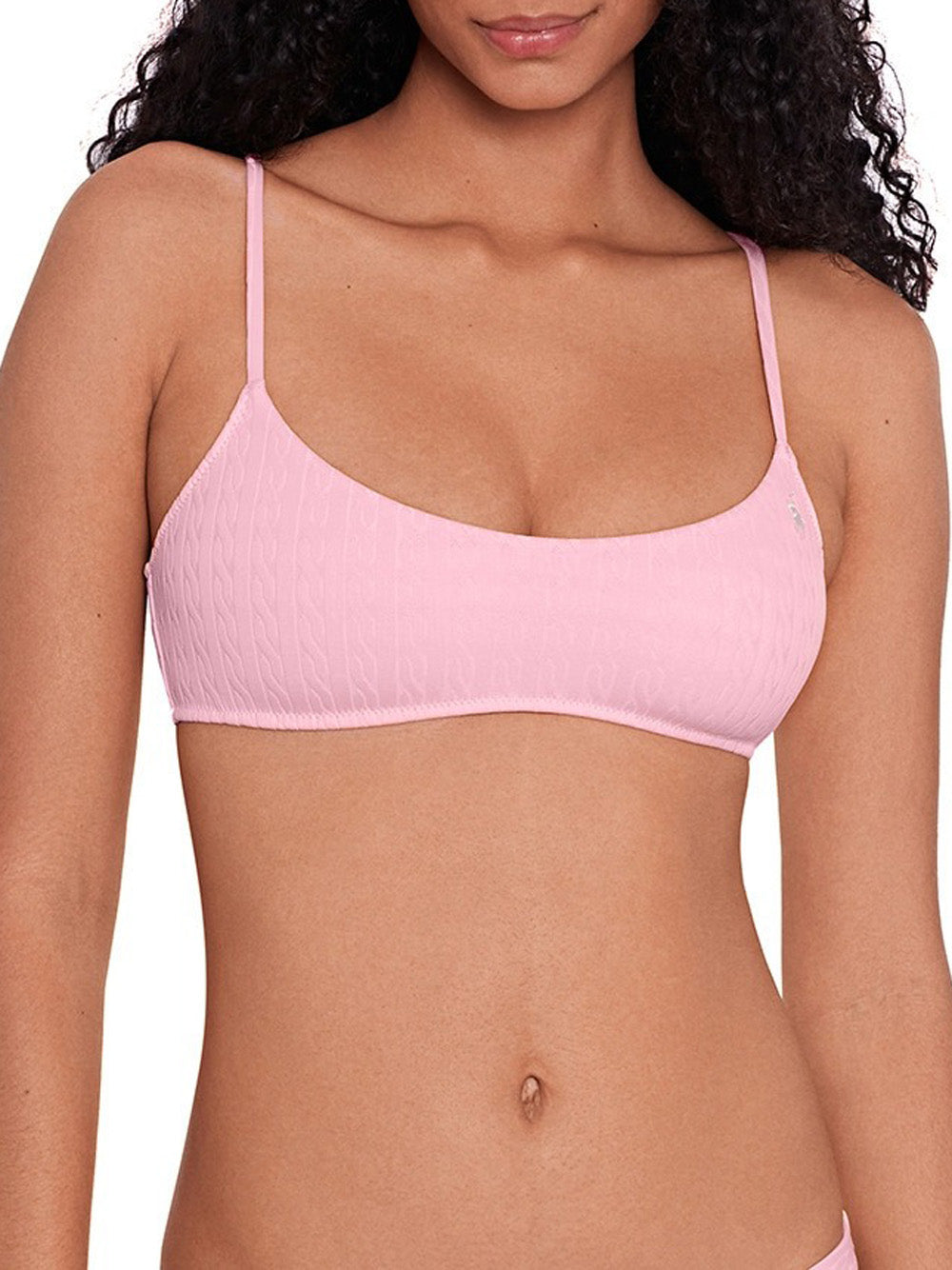 Bikini Pezzo Sopra Ralph Lauren Kennedy Bralette da Donna - Rosa