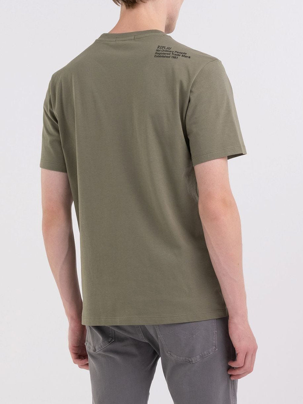 T-shirt Replay da Uomo - Verde