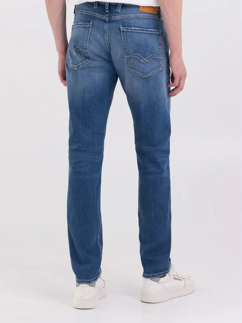 Jeans Slim Replay Anbass da Uomo - Denim