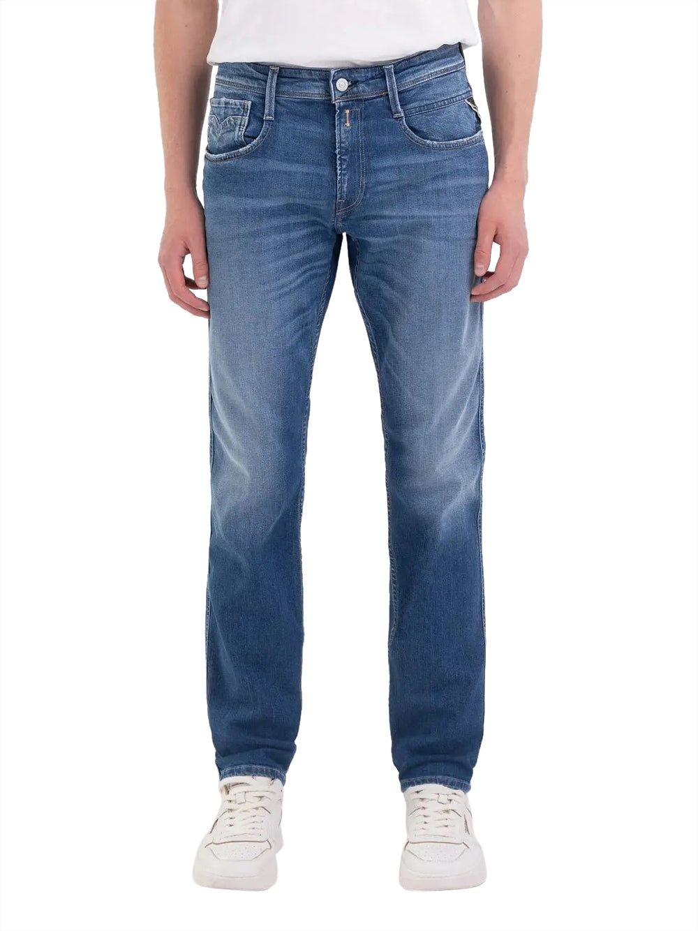 Jeans Slim Replay Anbass da Uomo - Denim