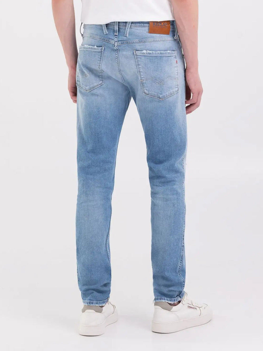 Jeans Slim Replay Anbass da Uomo - Denim