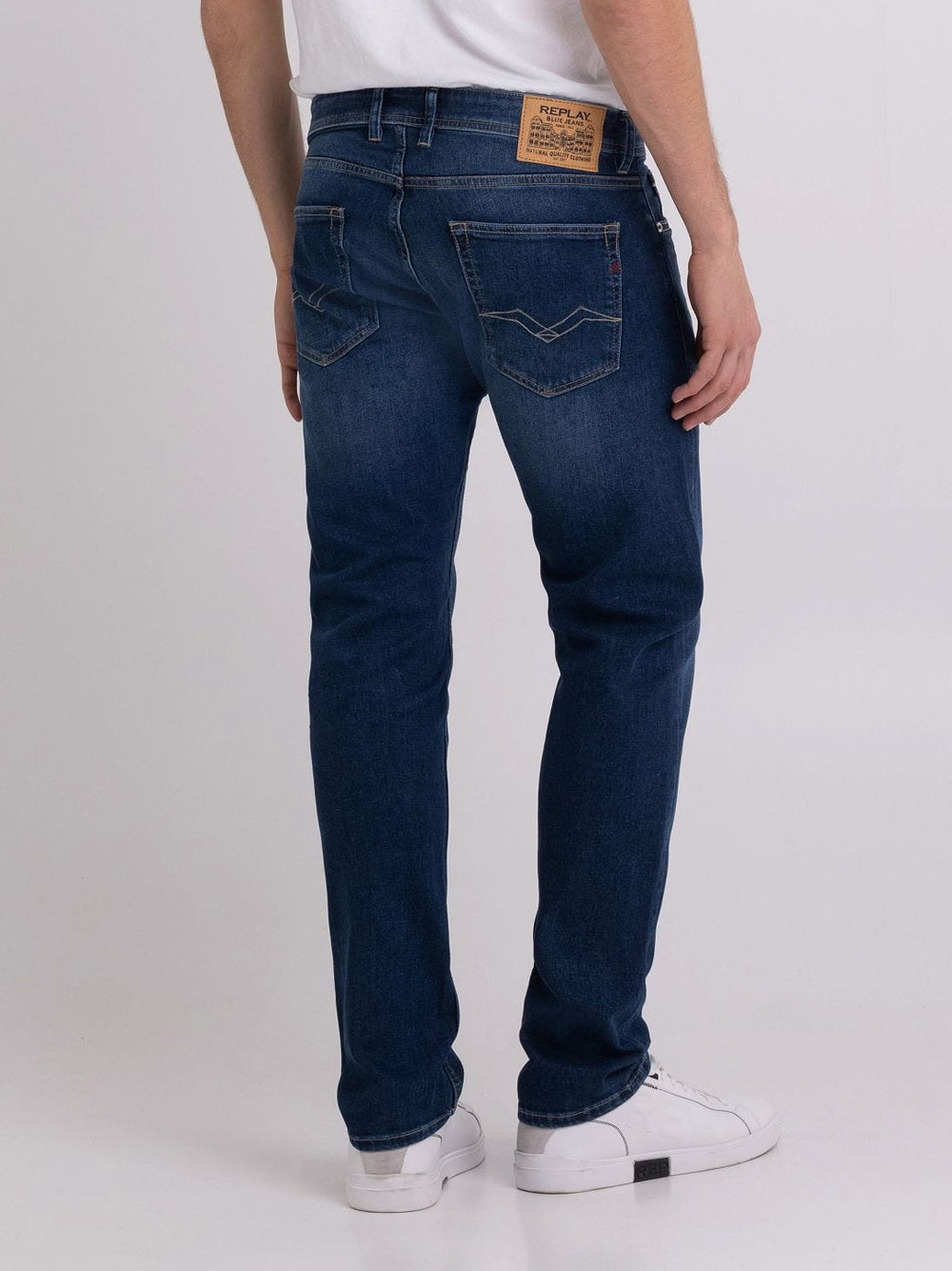 Jeans Slim Replay Grover da Uomo - Denim