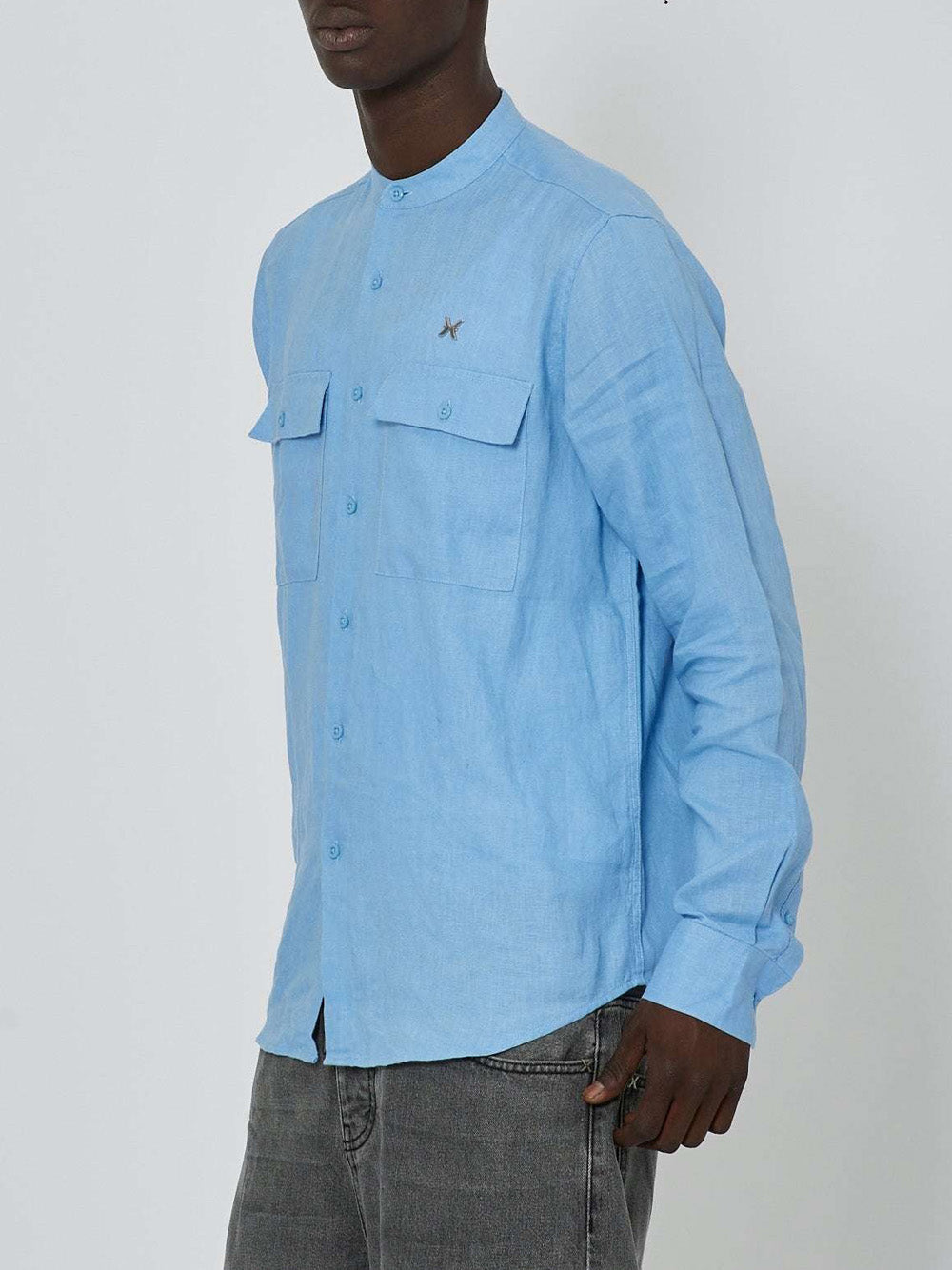 Camicia Casual Richmond Abrams da Uomo - Celeste