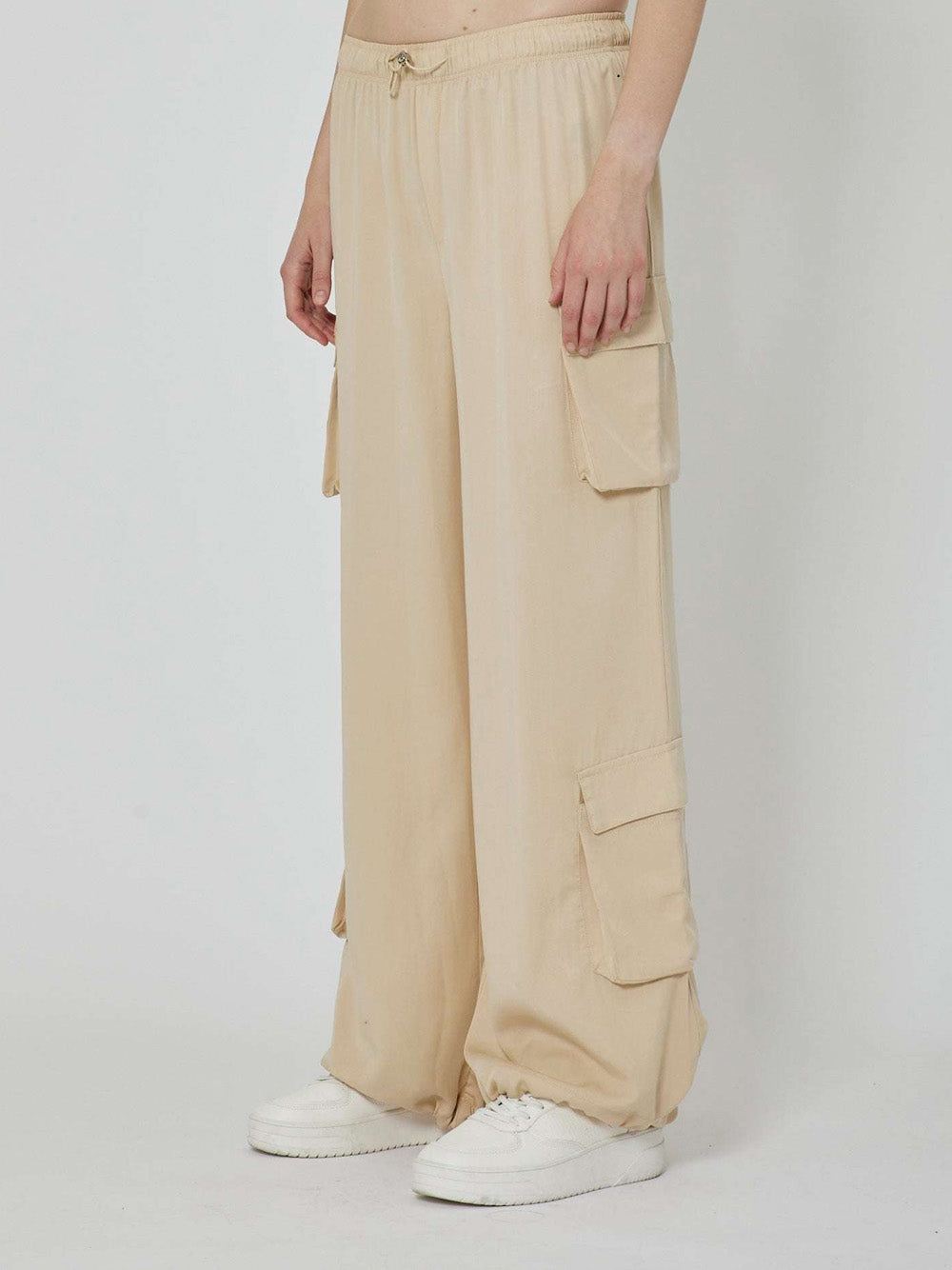 Pantalone Cargo Richmond Keel da Donna - Beige